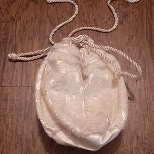 Vintage Satin and Lace Purse by Richmark.